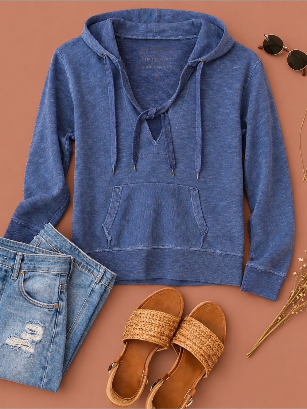 J Crew - Vintage French Terry Hoodie - S